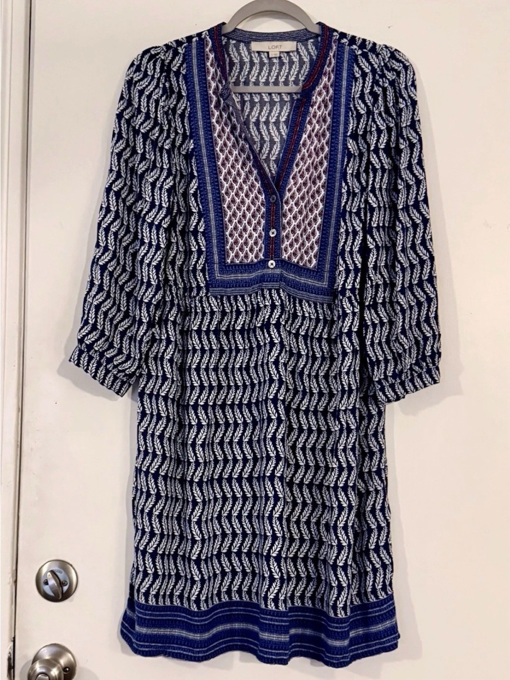 Boho LOFT Dress * Small * Preppy * Vacation * Cruise * Beach 100% Rayon Women’s